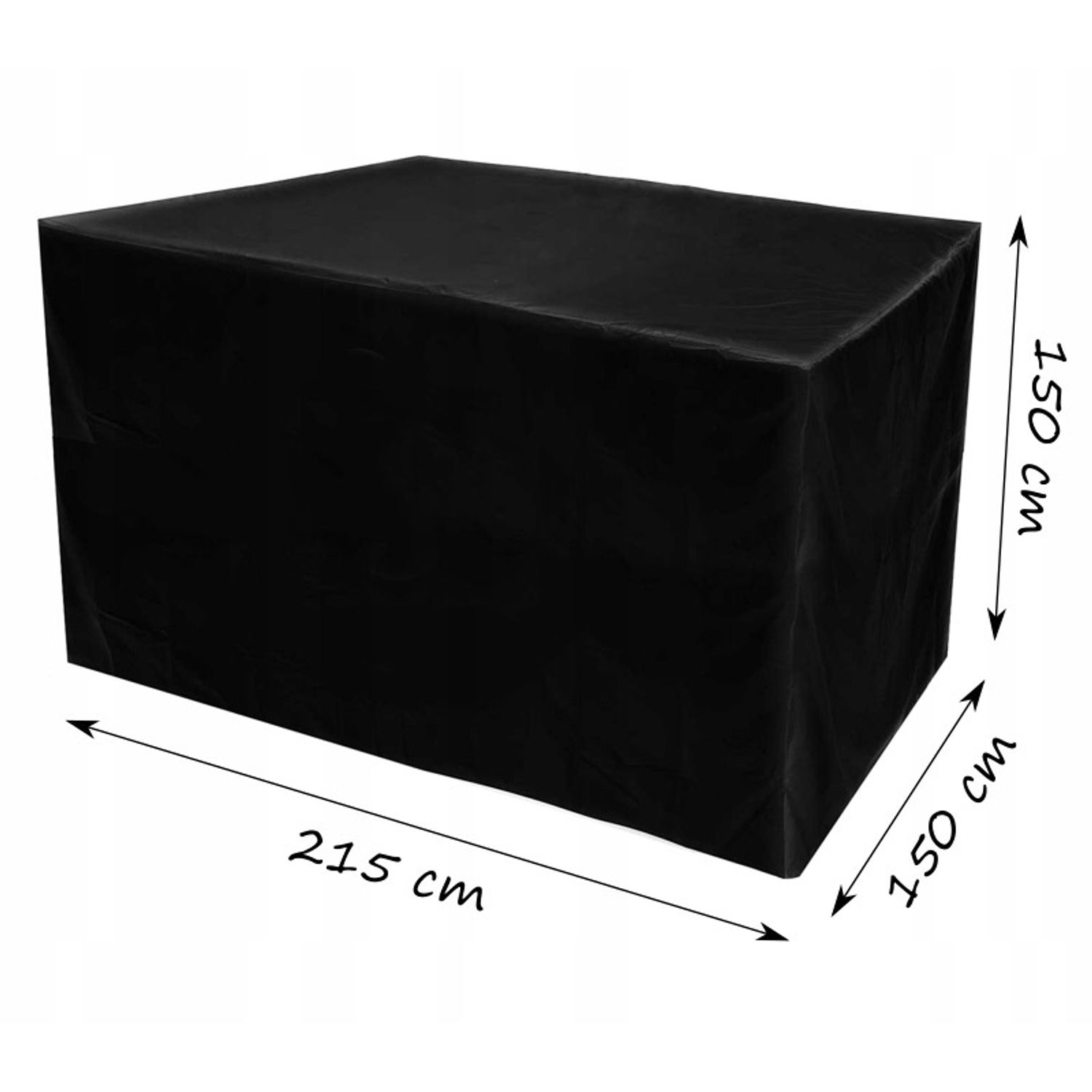 Husa balansoar impermeabila Sersimo, 215x150x150cm, neagra fotografia produsului View 6 L