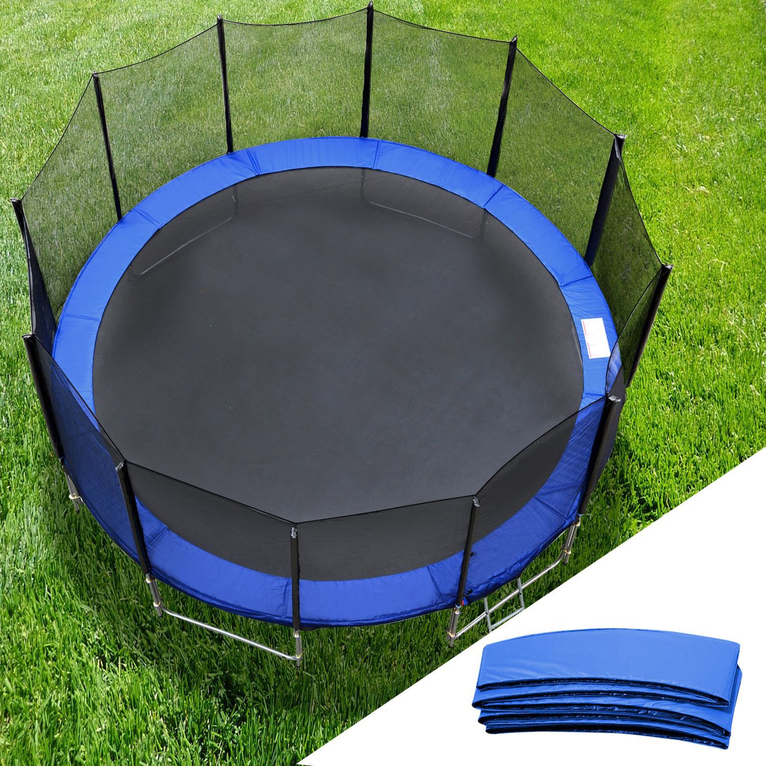 Protectie arcuri pentru trambulina cu diametrul de 366 cm, Albastru fotografia produsului View 7 L