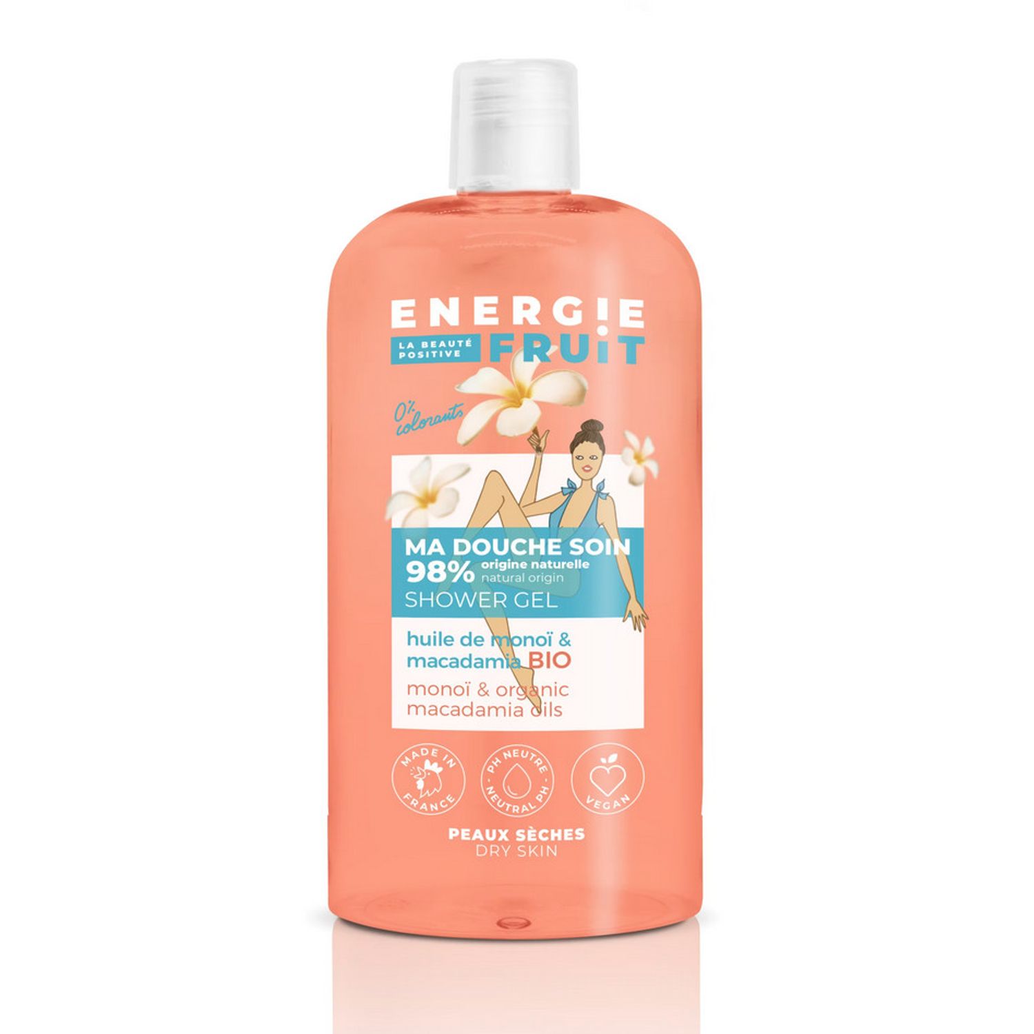 Gel de duș Monoi & Ulei de macadamia, Energie Fruit, 500ml fotografia produsului