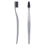 Biobrush Periuță de dinți organică medium-soft - GRI fotografia produsului