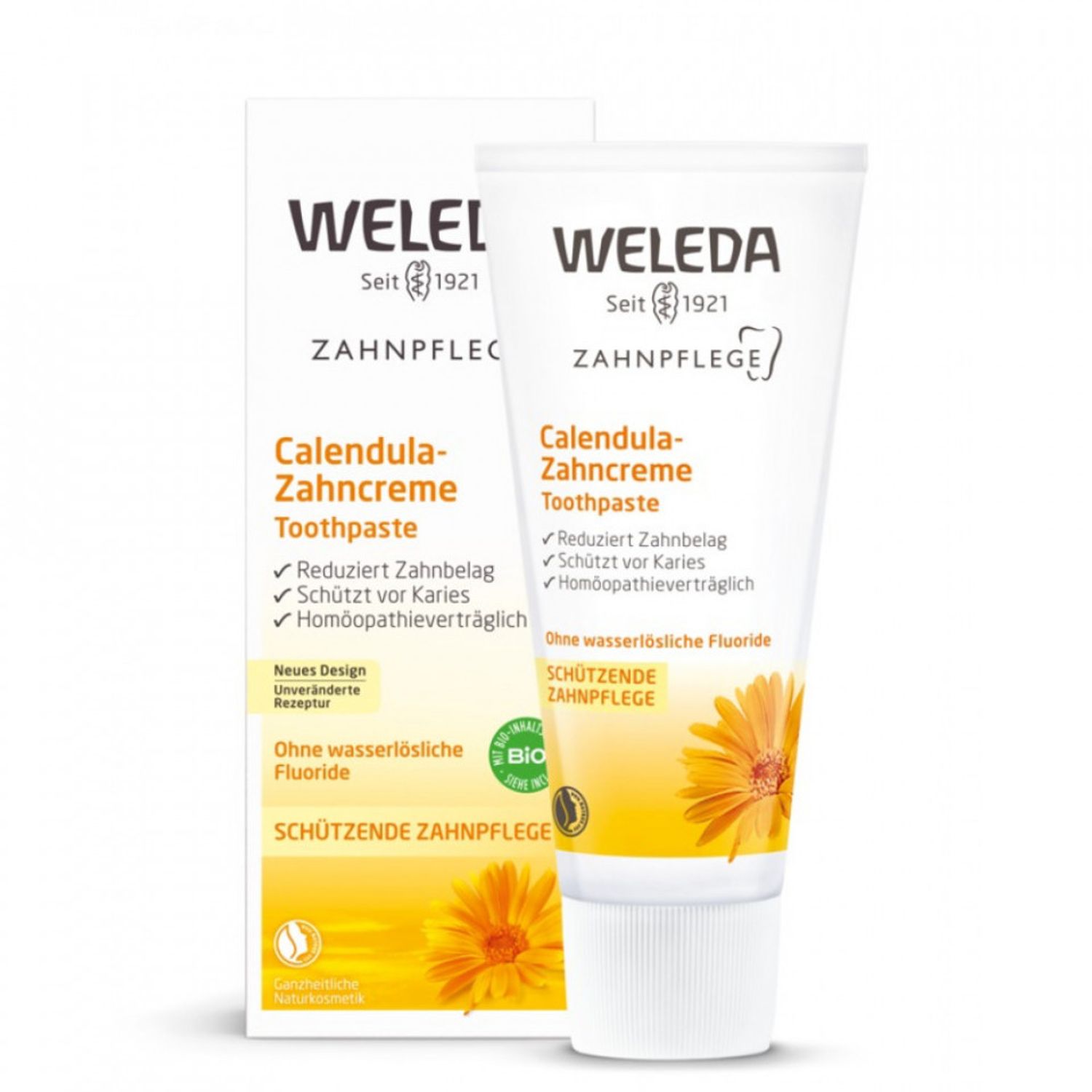 Weleda pasta de dinti bio cu galbenele fotografia produsului