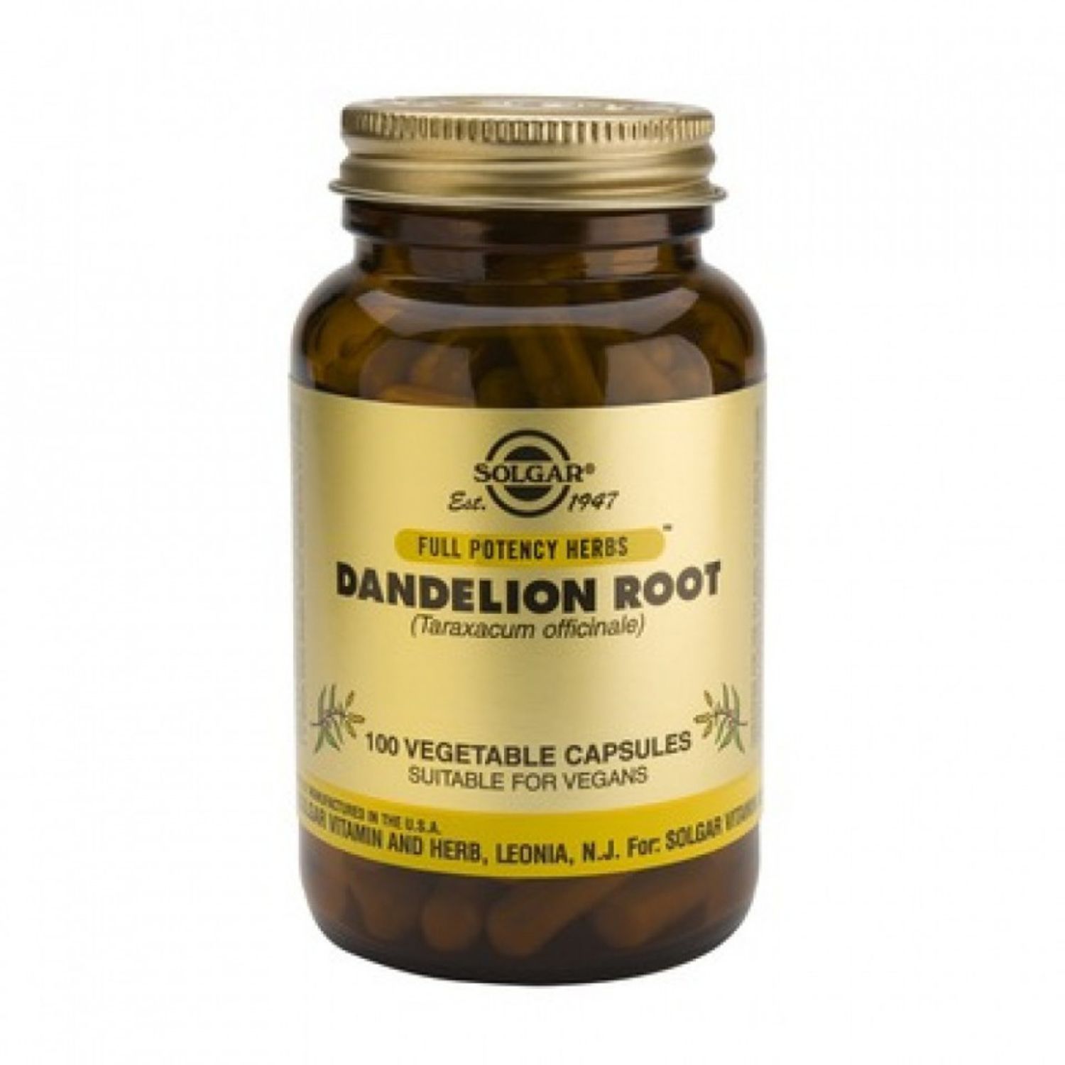 Radacina de papadie, DANDELION 380mg Solgar 100 capsule fotografia produsului