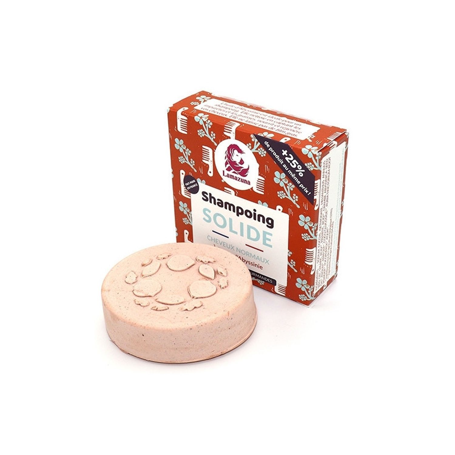 Sampon solid pentru par normal cu ulei abisnian, Lamazuna, 70 ml fotografia produsului