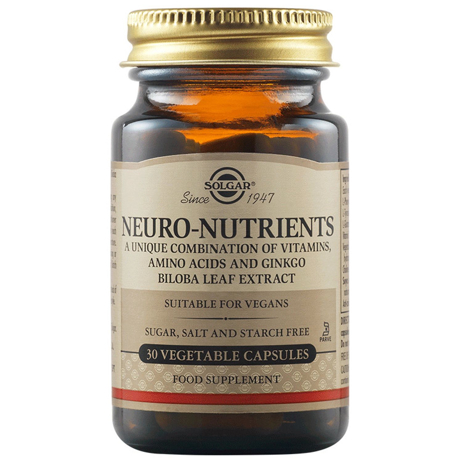 NEURO NUTRIENTS veg.caps 30s, Solgar fotografia produsului