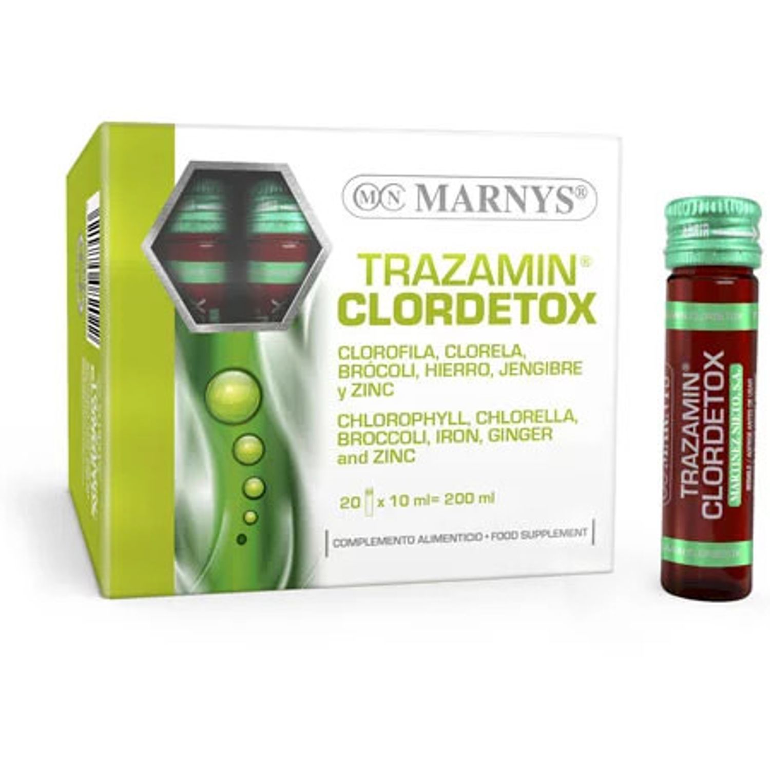 Trazamin Clordetox, 20 fiole X 10ml, Marnys fotografia produsului
