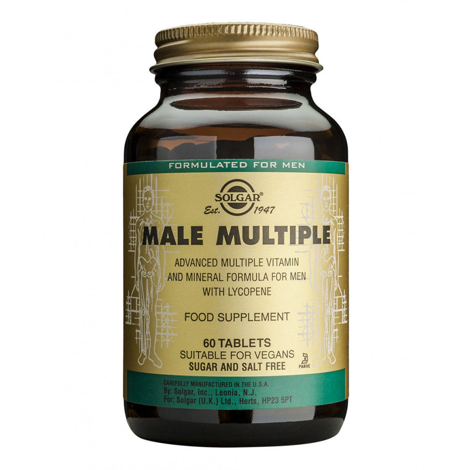 Male Multiple 60 tabs, Solgar fotografia produsului