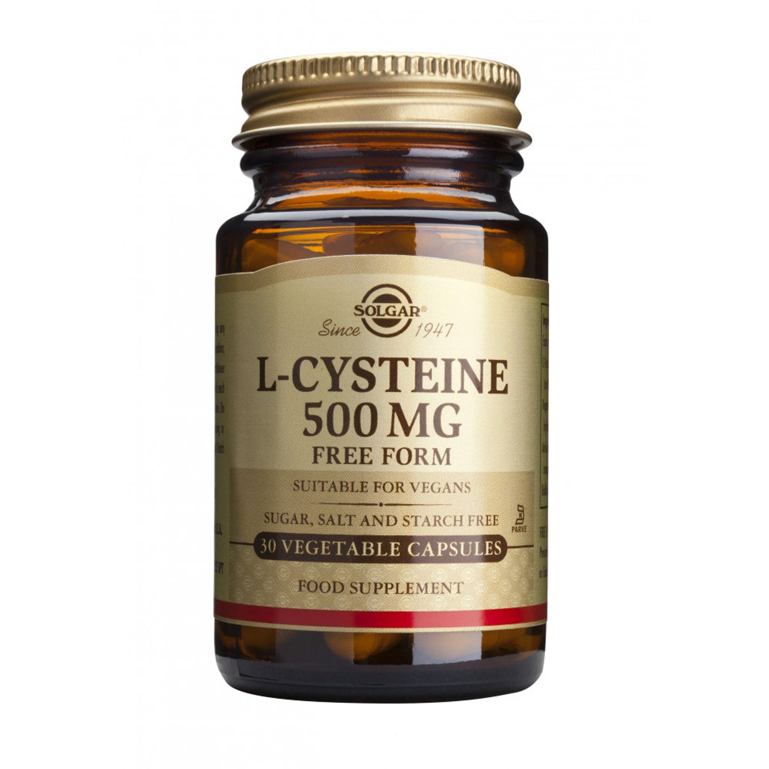 L-Cysteine 500mg 30 veg caps, Solgar fotografia produsului