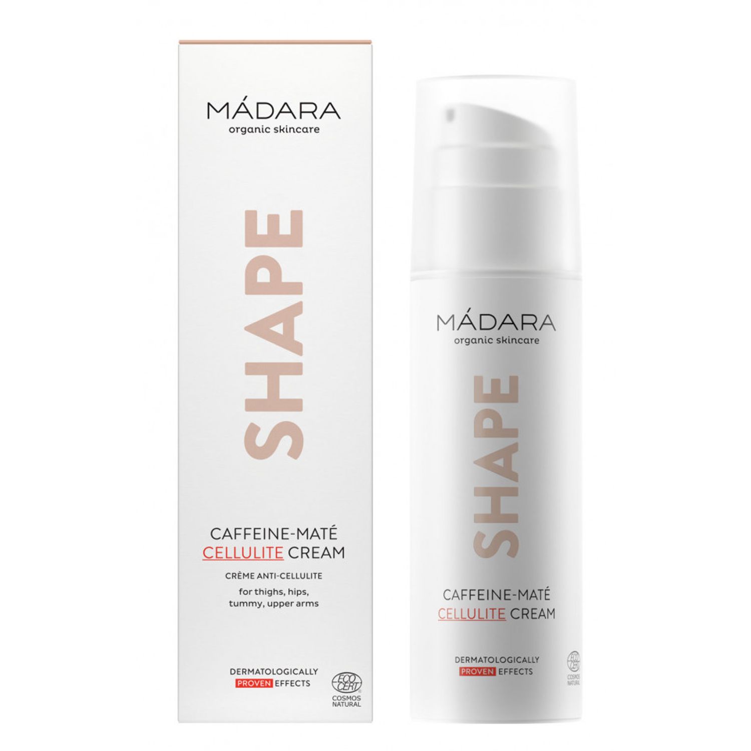 SHAPE CAFFEINE-MAT&Eacute; Cremă anticelulitică Madara 150ml fotografia produsului