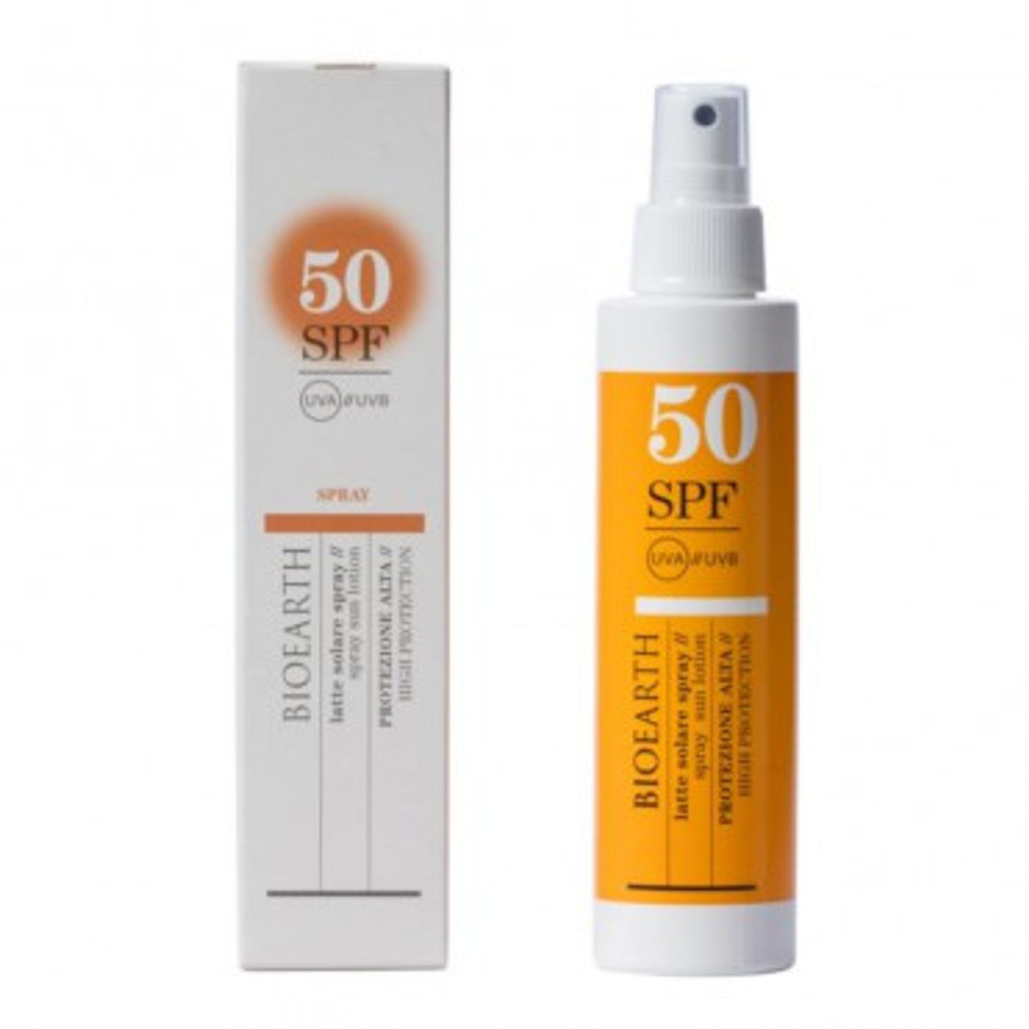 Lotiune solara spray pentru corp SPF50 cu ganoderma, 150ml - Bioearth fotografia produsului