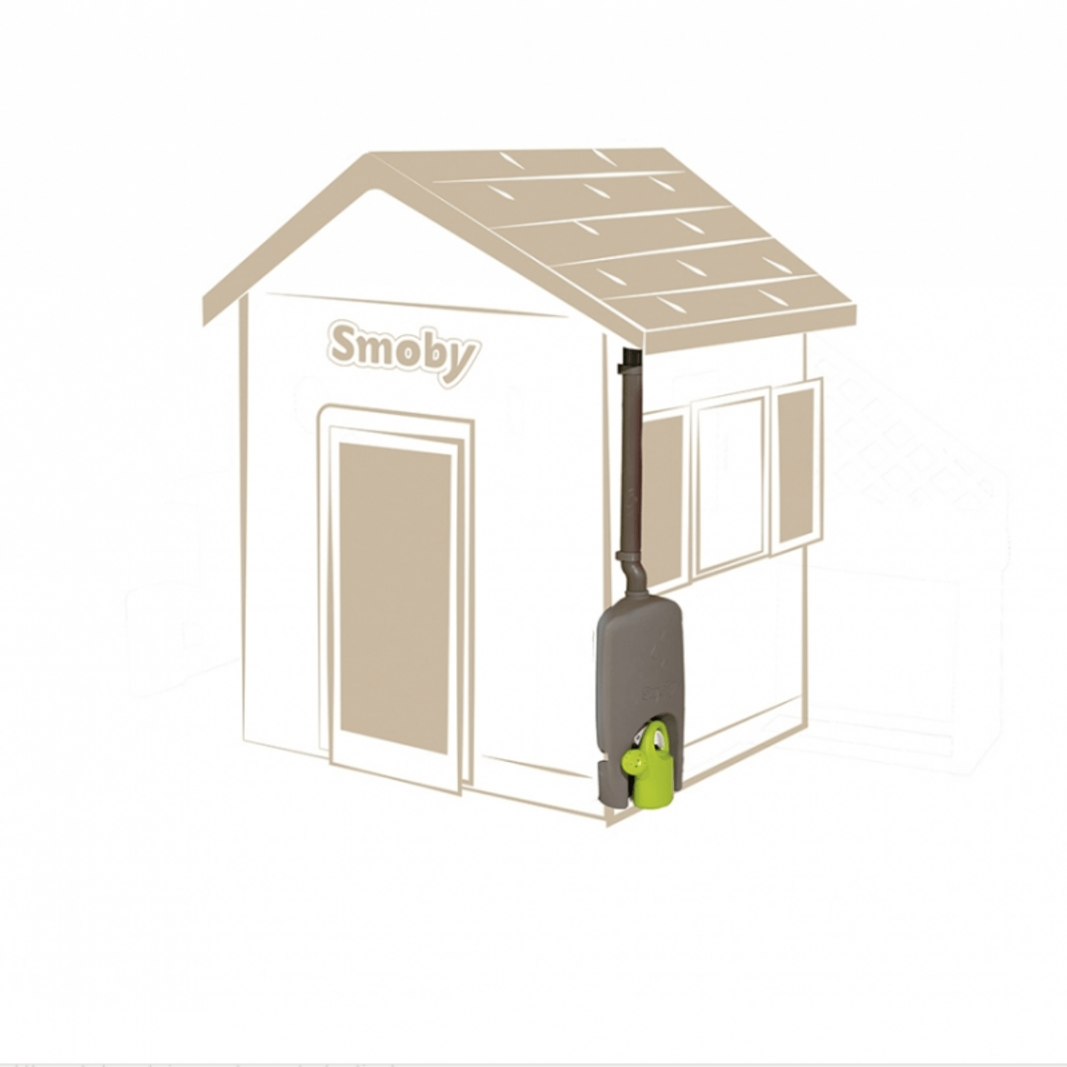 Burlan de scurgere si stropitoare pentru casuta Smoby fotografia produsului View 2 L