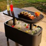 Mini bar gradina ratan maro Keter Bevy Cool Bar fotografia produsului