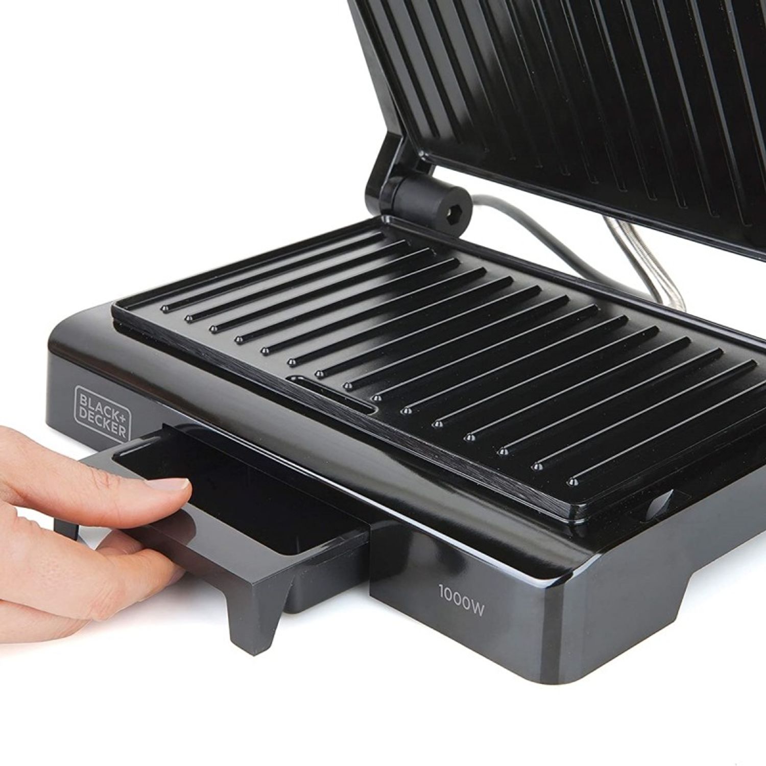 Gratar electric negru Black+Decker 1000 W fotografia produsului View 4 L