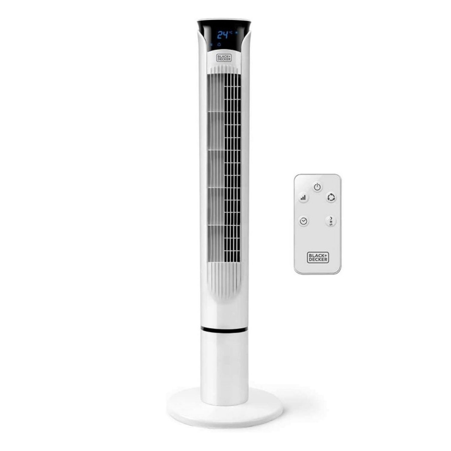Ventilator turn alb Black+Decker 102 cm 45 W fotografia produsului