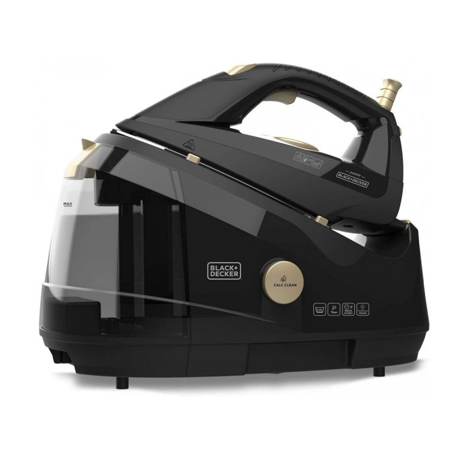 Statie de calcat negru Black+Decker 2400 W - BXSS2400E fotografia produsului
