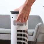 Ventilator turn alb fara telecomanda Black+Decker 81 cm 45 W fotografia produsului View 3 S