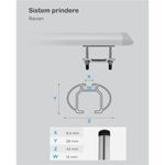 Bare transversale Menabo Raven pentru Suzuki Ignis 2016+ fotografia produsului View 5 S