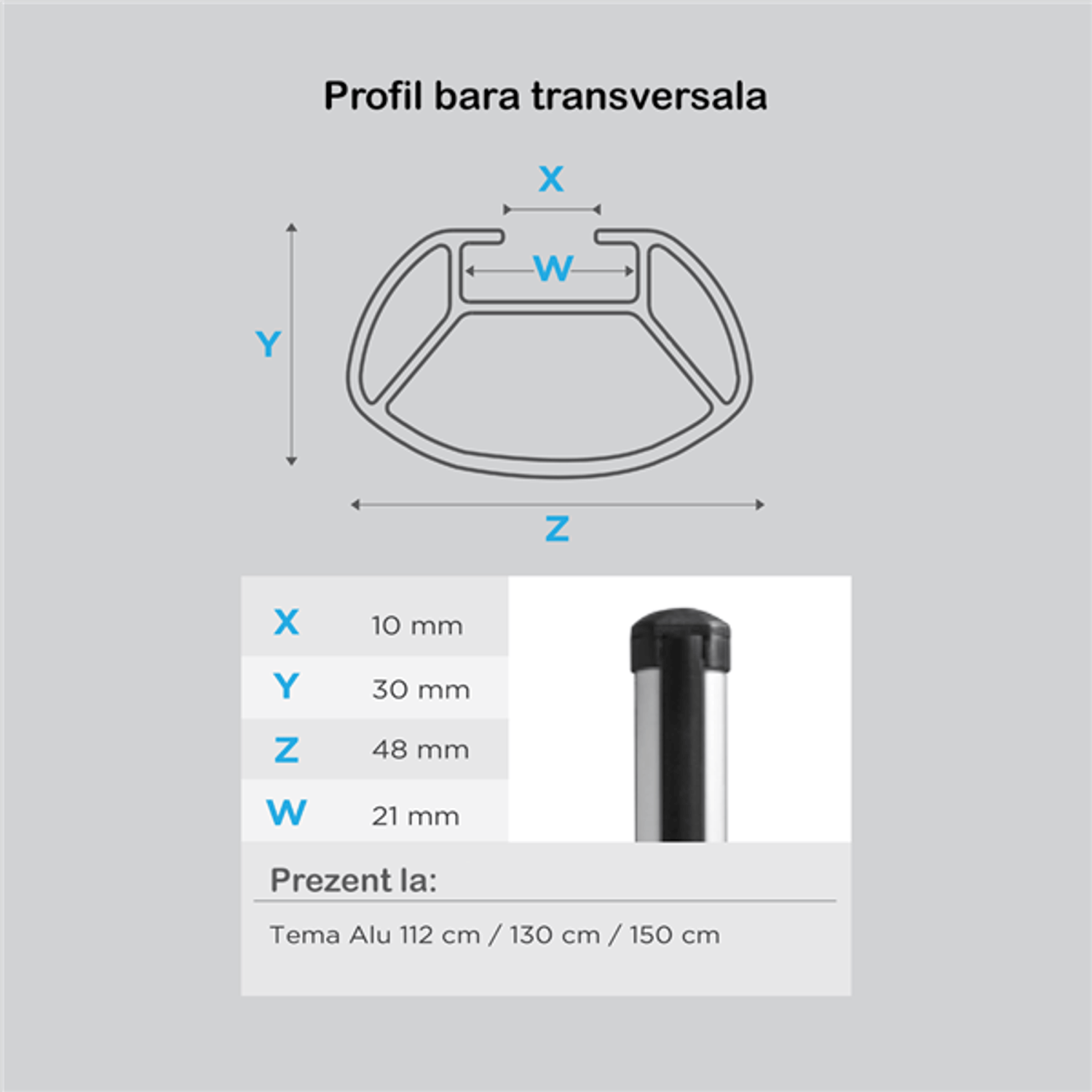 Bare transversale Menabo Tema Aluminiu pentru Audi A6 (4A/C8), 4 usi, model 2018+ fotografia produsului View 5 L