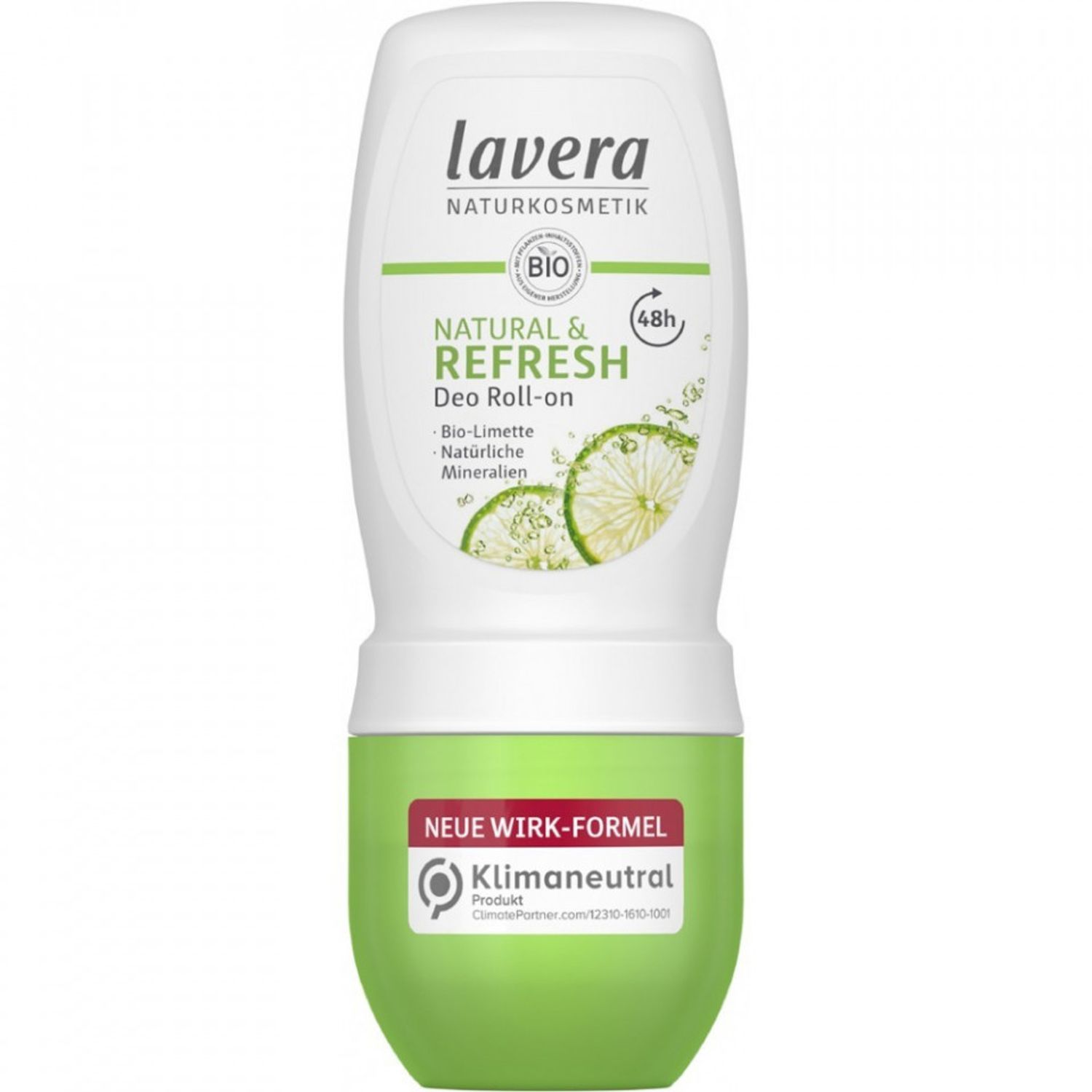 Deo Roll-on Natural & Refresh cu lime bio, Lavera, 50ml fotografia produsului