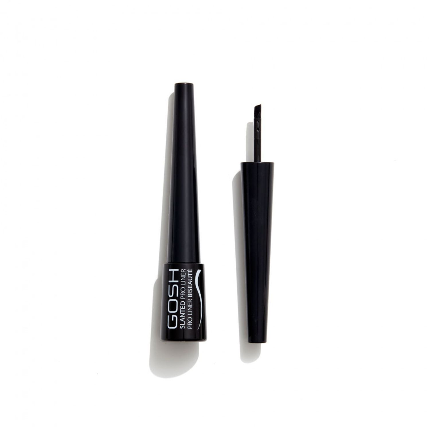 Tuș lichid Slanted Pro Liner 002 Matt Black, Gosh, 3ml fotografia produsului