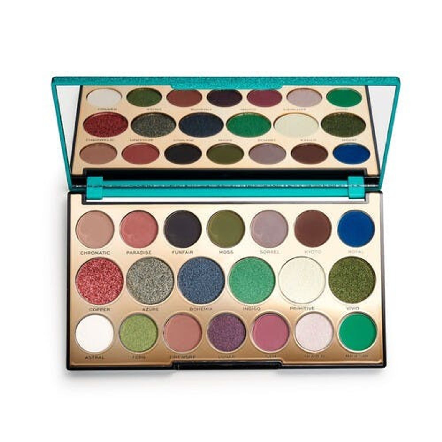 Paletă machiaj, Makeup Revolution, Precious Stone, EMERALD, 12g fotografia produsului