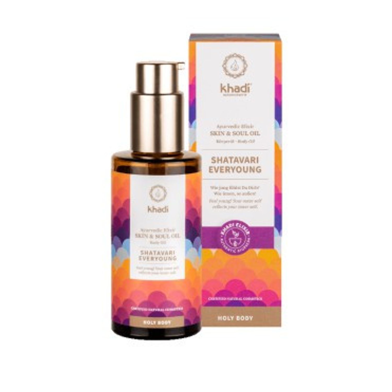 Ulei antirid ayurvedic Shatavari Everyoung, 100ml - Khadi fotografia produsului