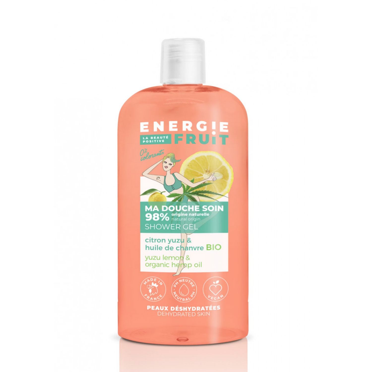 Gel de duș Yuzu & C&acirc;nepă, Energie Fruit, 500ml fotografia produsului