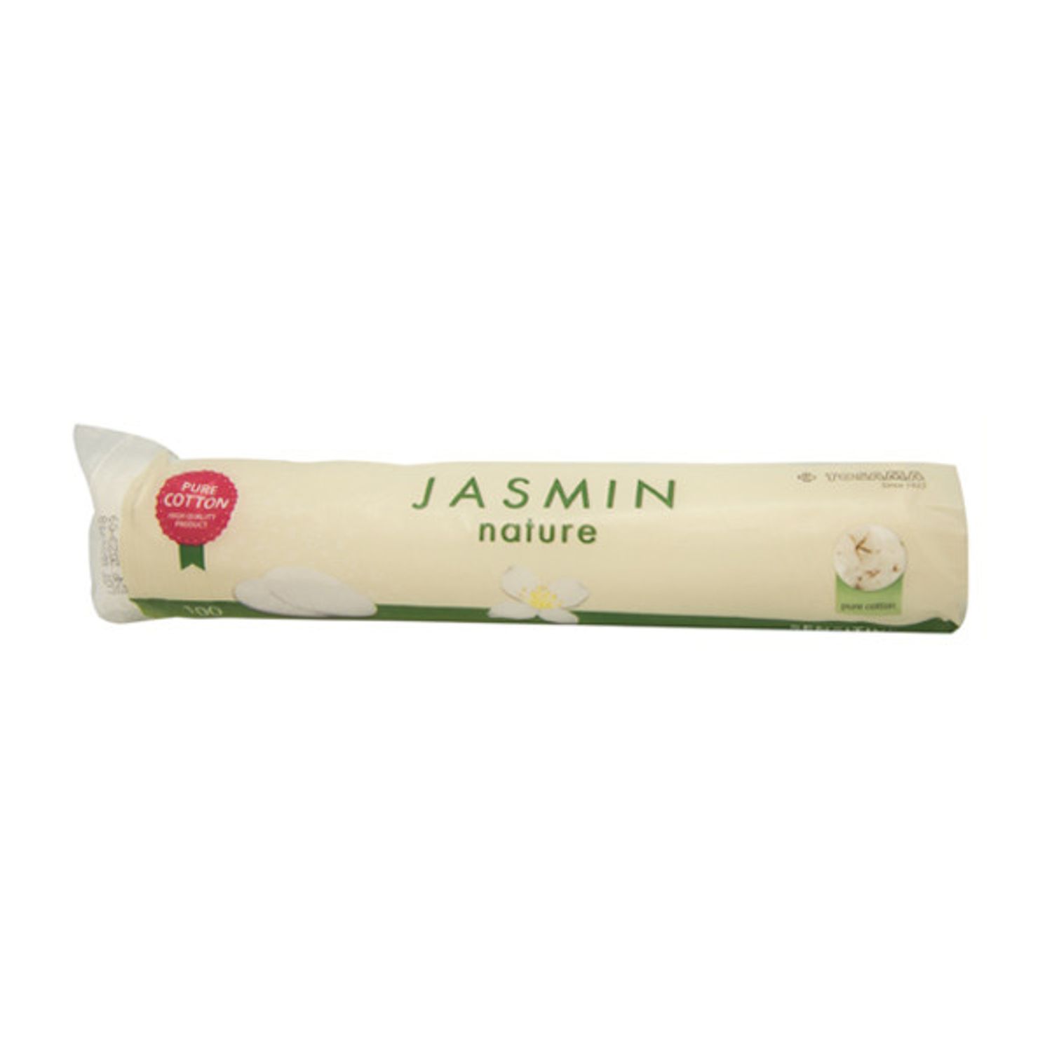 Dischete demachiante din 100% bumbac natural SENSITIVE 100 buc, Jasmin Nature fotografia produsului
