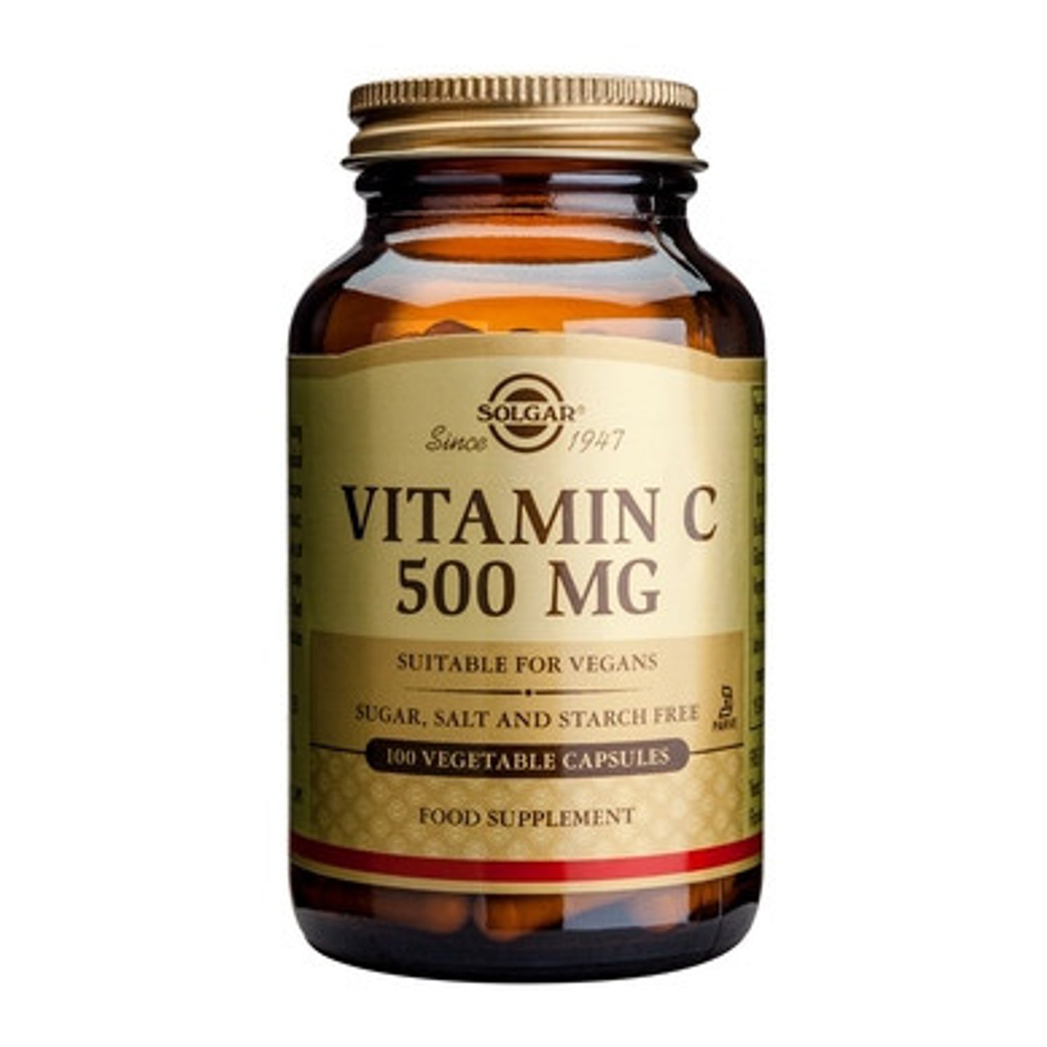 Vitamin C 500mg 100cps, Solgar fotografia produsului