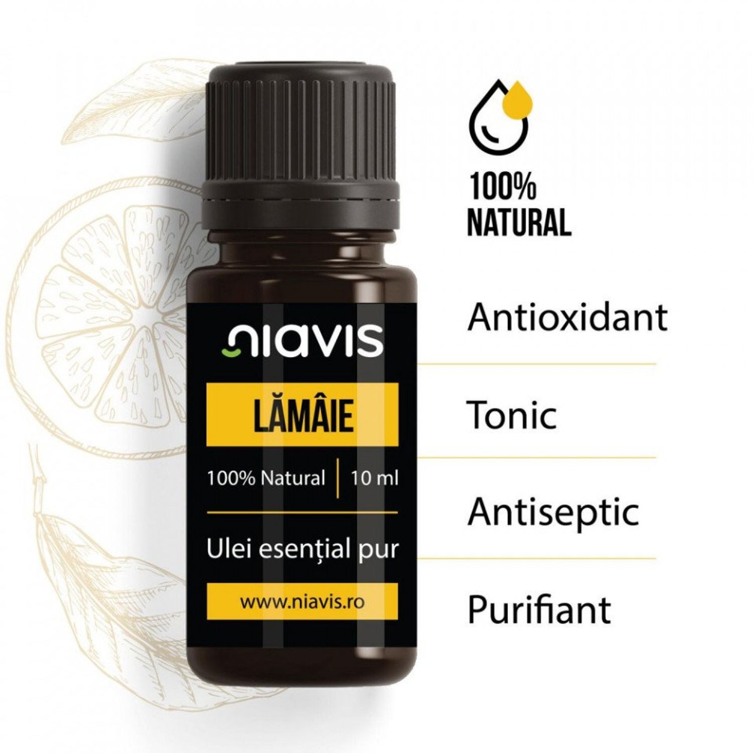 Niavis Ulei Esential de Lamaie 10ml fotografia produsului