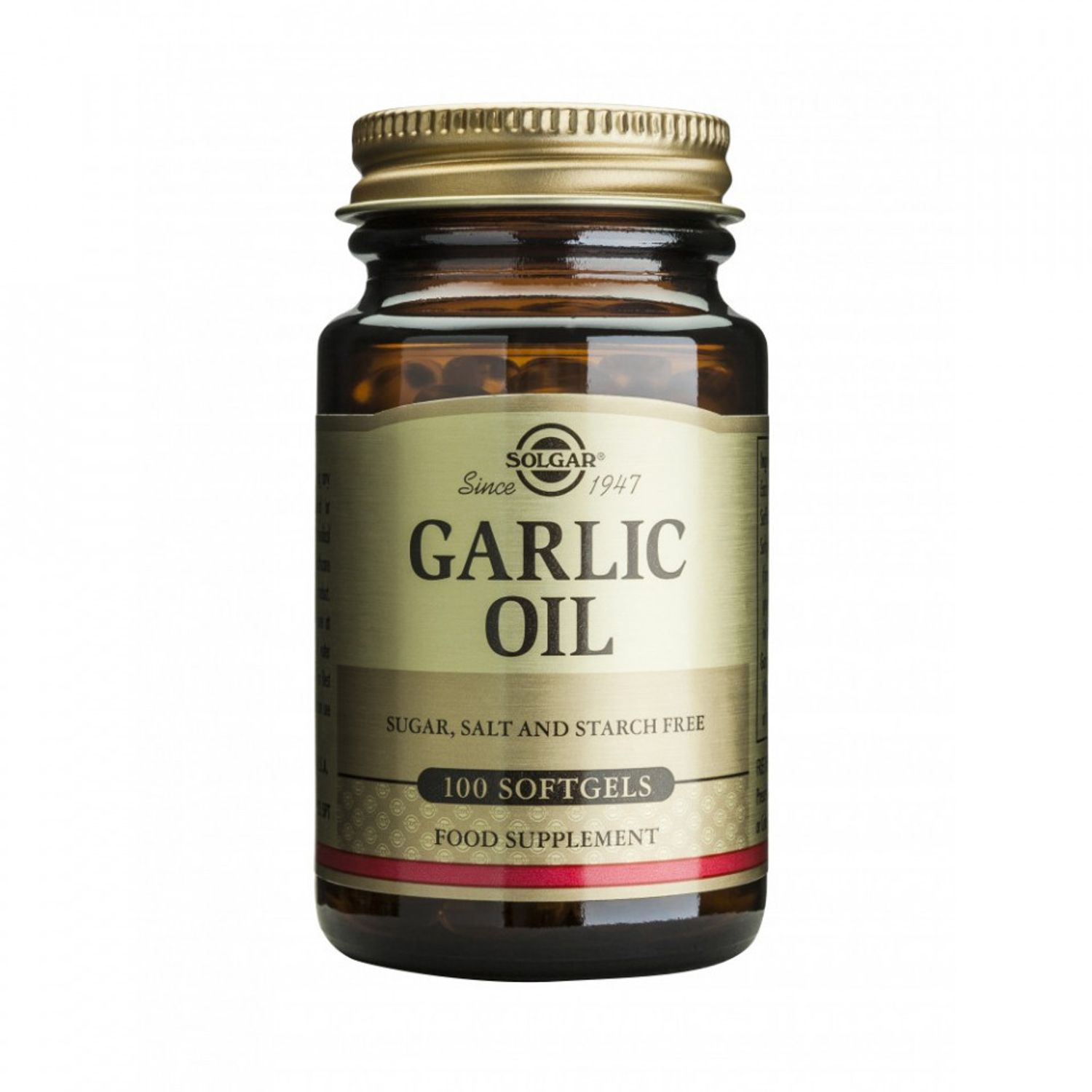 GARLIC OIL 100 capsule Solgar fotografia produsului