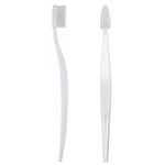 Biobrush Periuță de dinți organică medium-soft - ALBĂ fotografia produsului