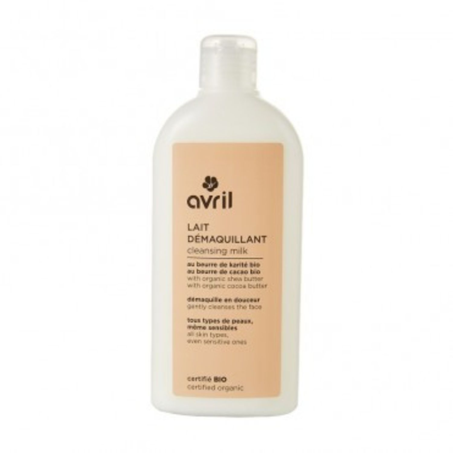 Lapte demachiant cu shea si cacao, 250ml - Avril fotografia produsului