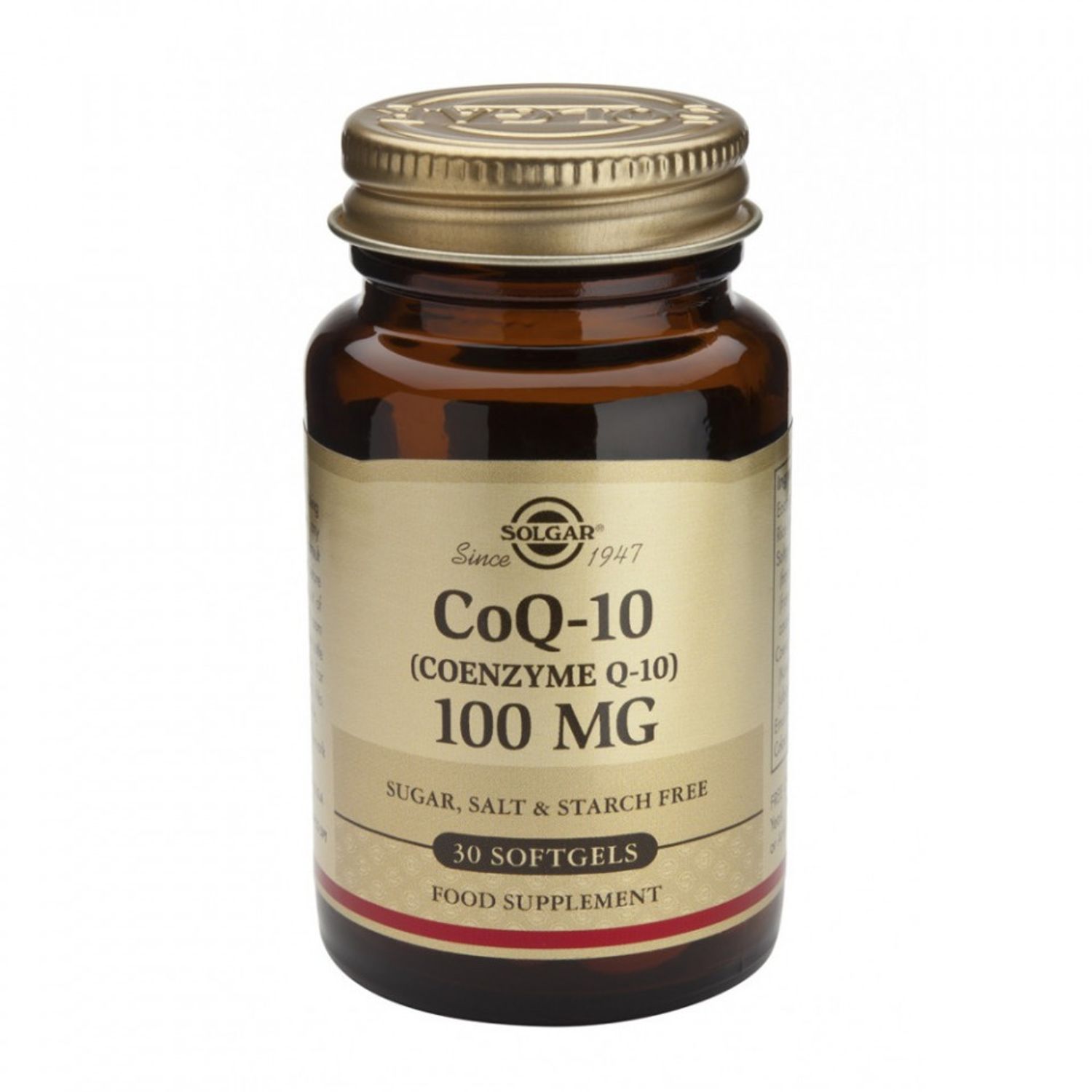 Coenzima Q-10, 100mg Solgar 30 capsule fotografia produsului