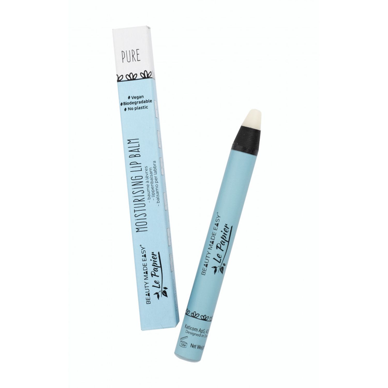 Balsam hidratant de buze, Pure, zero plastic, Beauty Made Easy, 6 g fotografia produsului