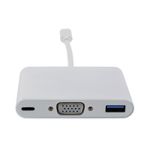 Hub Thunderbolt 3, Convertor USB 3.1 Type C la VGA, USB 3.0 si USB Type C fotografia produsului View 2 S