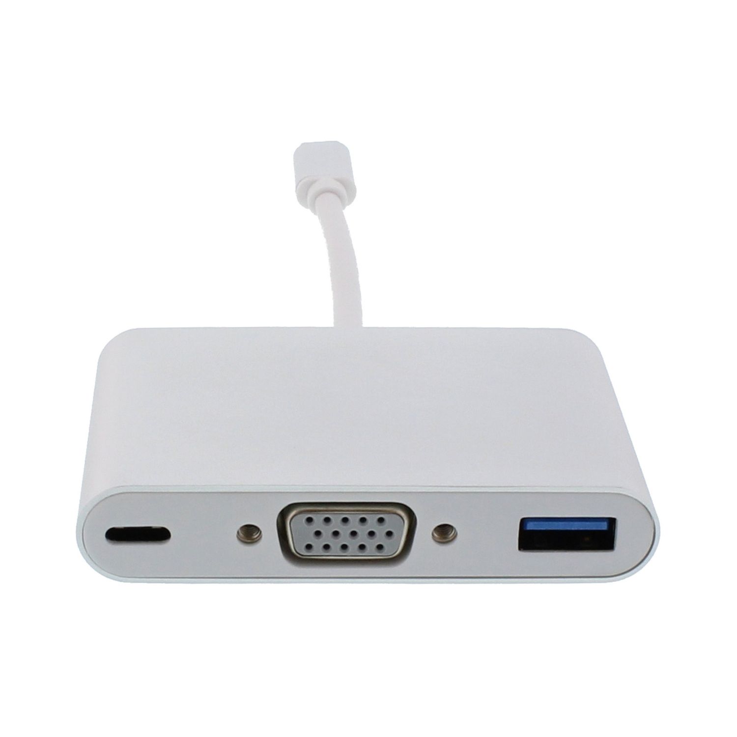 Hub Thunderbolt 3, Convertor USB 3.1 Type C la VGA, USB 3.0 si USB Type C fotografia produsului View 2 L