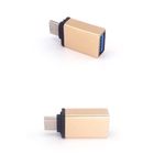 Adaptor OTG USB 3.0 mama la USB Type-C (USB - USB tip C) aluminiu, HOPE R fotografia produsului