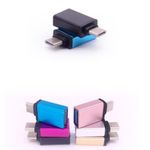 Adaptor OTG USB 3.0 mama la USB Type-C (USB - USB tip C) aluminiu, HOPE R fotografia produsului View 2 S