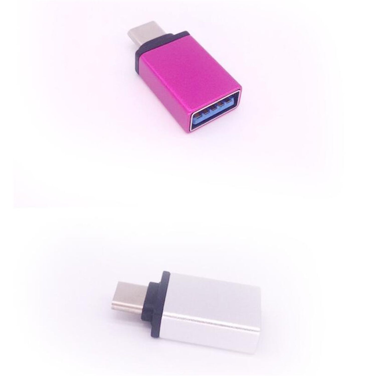 Adaptor OTG USB 3.0 mama la USB Type-C (USB - USB tip C) aluminiu, HOPE R fotografia produsului View 5 L