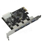 Card adaptor PCIex pentru 4 porturi USB3.0 A (mama), HOPE R fotografia produsului View 4 S