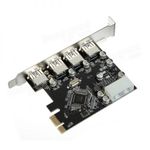 Card adaptor PCIex pentru 4 porturi USB3.0 A (mama), HOPE R fotografia produsului View 5 S