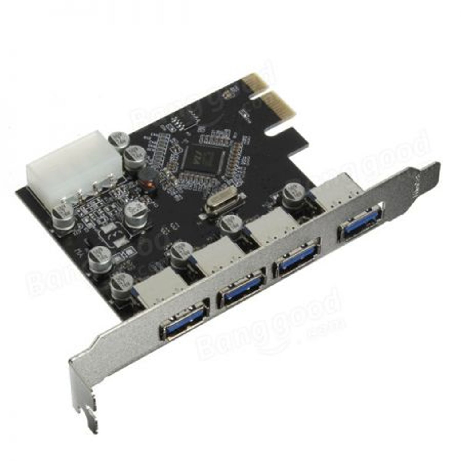 Card adaptor PCIex pentru 4 porturi USB3.0 A (mama), HOPE R fotografia produsului
