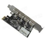 Card adaptor PCIex pentru 4 porturi USB3.0 A (mama), HOPE R fotografia produsului View 6 S