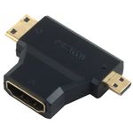 Adaptor 2-in-1 Micro/Mini HDMI (tata) - HDMI (mama), Hope R fotografia produsului