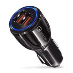 Incarcator Auto 2x USB, Adaptor 9V 2A Qualcomm Quick Charge 3.0, HOPE R fotografia produsului View 2 S