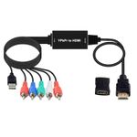 Cablu convertor YPbPr+L/R la HDMI, 1.8m, alimentare USB fotografia produsului