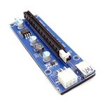 Card Riser pentru mining PCIE x1-x16 006c cablu PCIE 6pin - SATA cablu USB3.0 60cm HOPE R fotografia produsului View 2 S