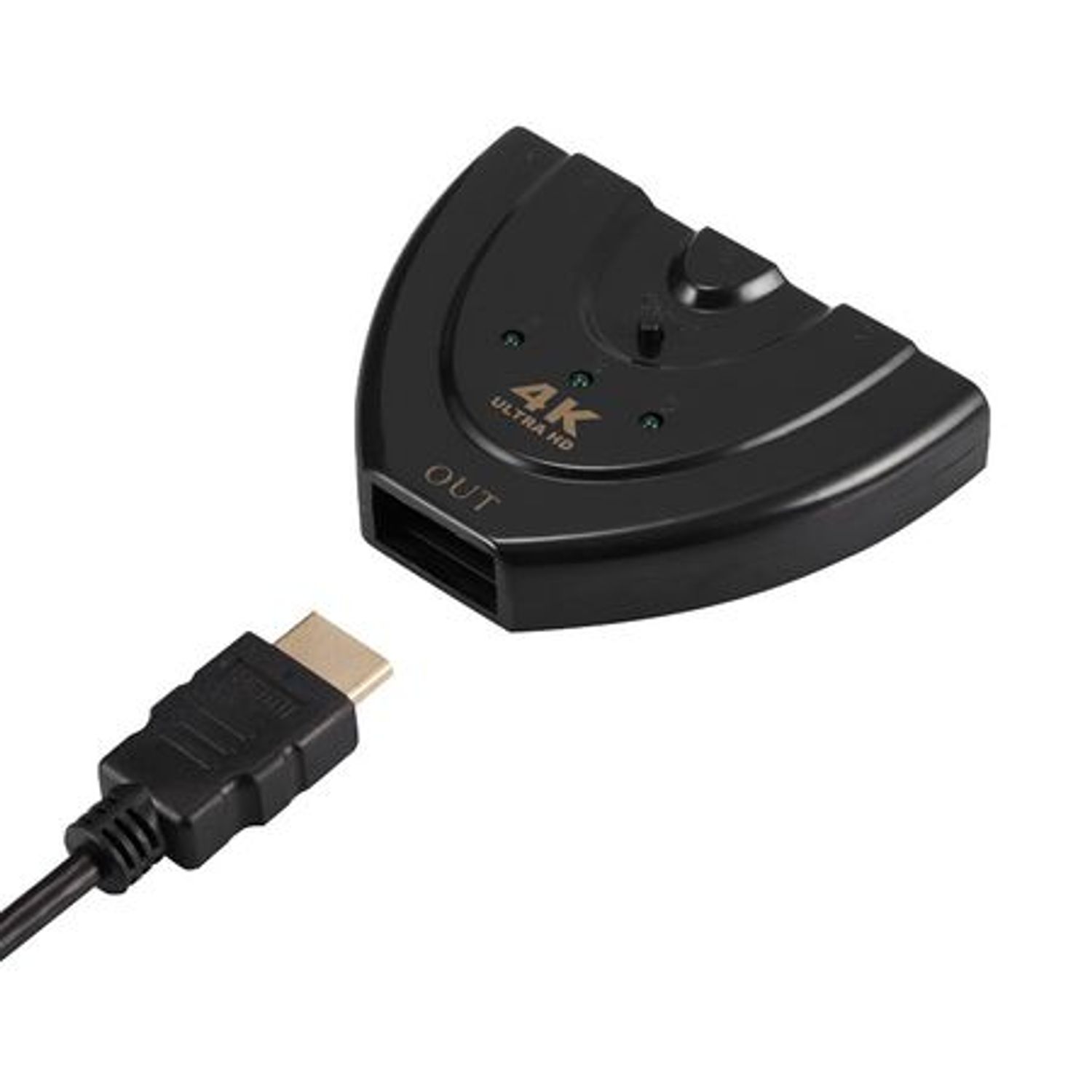Cablu distribuitor 3x HDMI (mama) - HDMI, rezolutie 4K, Hope R fotografia produsului View 3 L