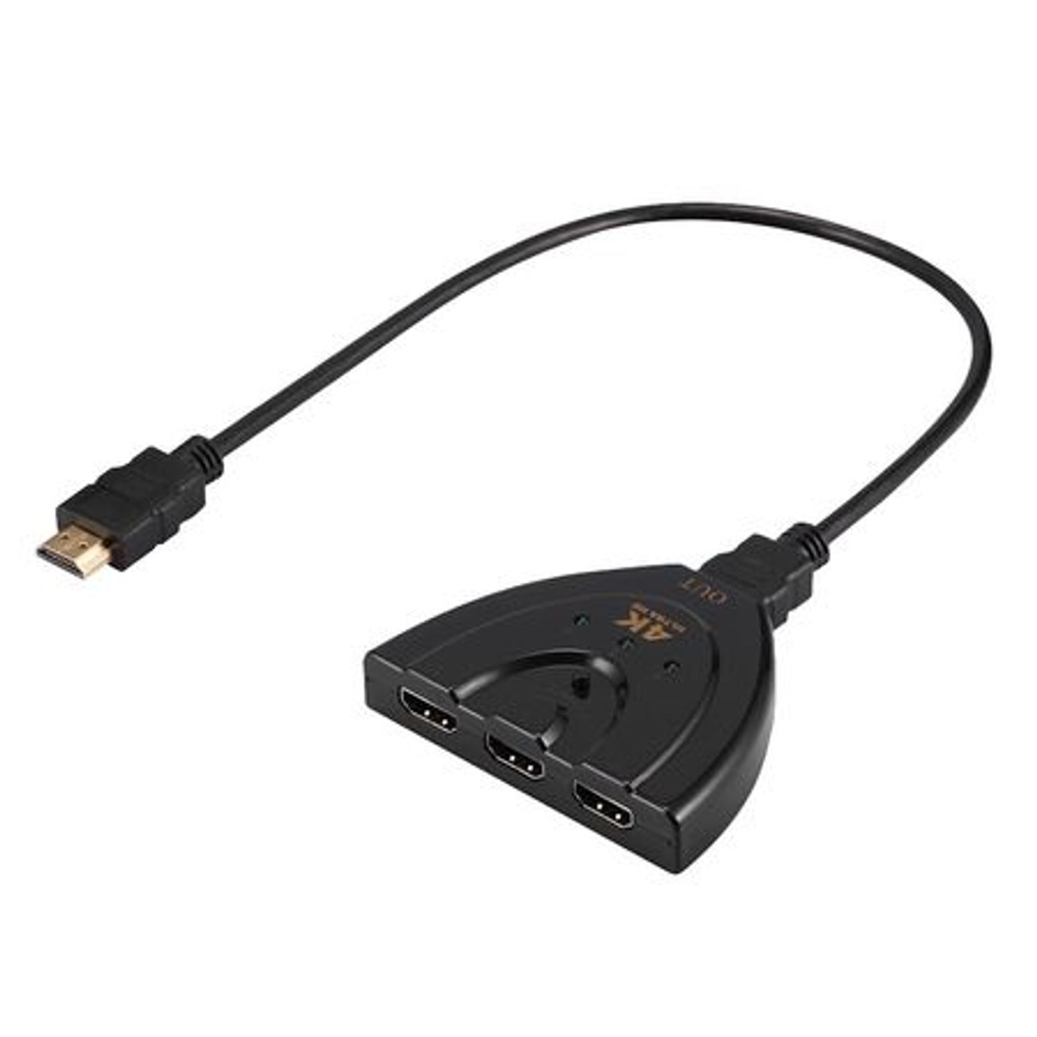 Cablu distribuitor 3x HDMI (mama) - HDMI, rezolutie 4K, Hope R fotografia produsului