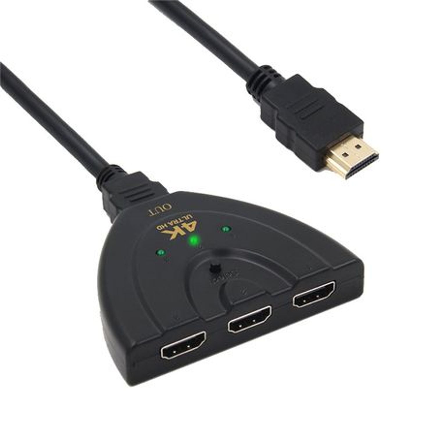 Cablu distribuitor 3x HDMI (mama) - HDMI, rezolutie 4K, Hope R fotografia produsului View 2 L